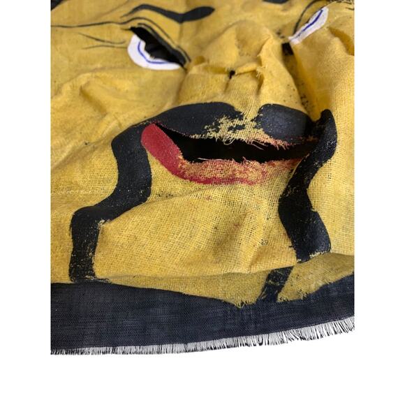 1930s Starched Gauze Mask Fu ManChu Mask Halloween Black Hat - Picture 11 of 13